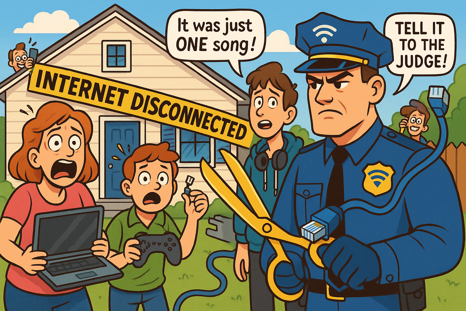 Your Entire Family Could Lose Internet Forever Because Your Teenager Downloaded a Song